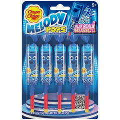Chupa Chups Melody Pops Pack of 5 Blue Raspberry 2.65 oz. - All