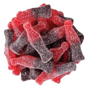 Clever Candy Gummy Sour Cherry Cola Bottle 1 lb. Bulk Bag - Visit www.allcitycandy.com for great candy and delicious treats!