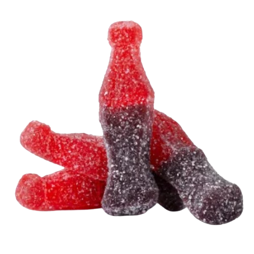 Clever Candy Gummy Sour Cherry Cola Bottle 1 lb. Bulk Bag - Visit www.allcitycandy.com for great candy and delicious treats!
