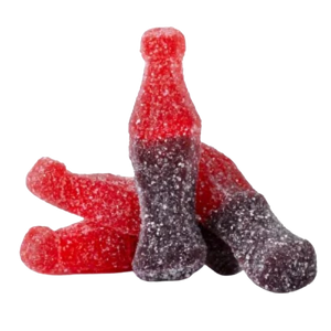 Clever Candy Gummy Sour Cherry Cola Bottle 1 lb. Bulk Bag - Visit www.allcitycandy.com for great candy and delicious treats!