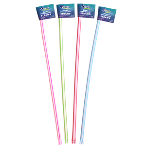 Clever Candy Assorted Giant Powder Candy Straws 0.42 oz. - Visit www.allcitycandy.com for great candy, service and delicious treats.