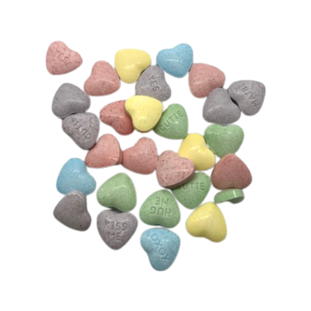 SweeTarts Conversation Hearts Candy 3 lb. Bulk Bag - For fresh candy and great service, visit www.allcitycandy.com