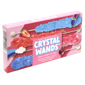 For fresh candy and great service, visit www.allcitycandy.com - Roses Brand Crystal Wands Assorted Sticks 3.2 oz. Theater Box
