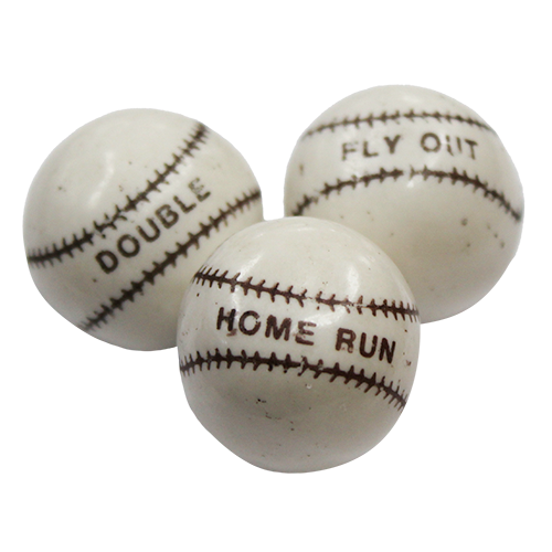 Baseball Gumballs White (1/850count)