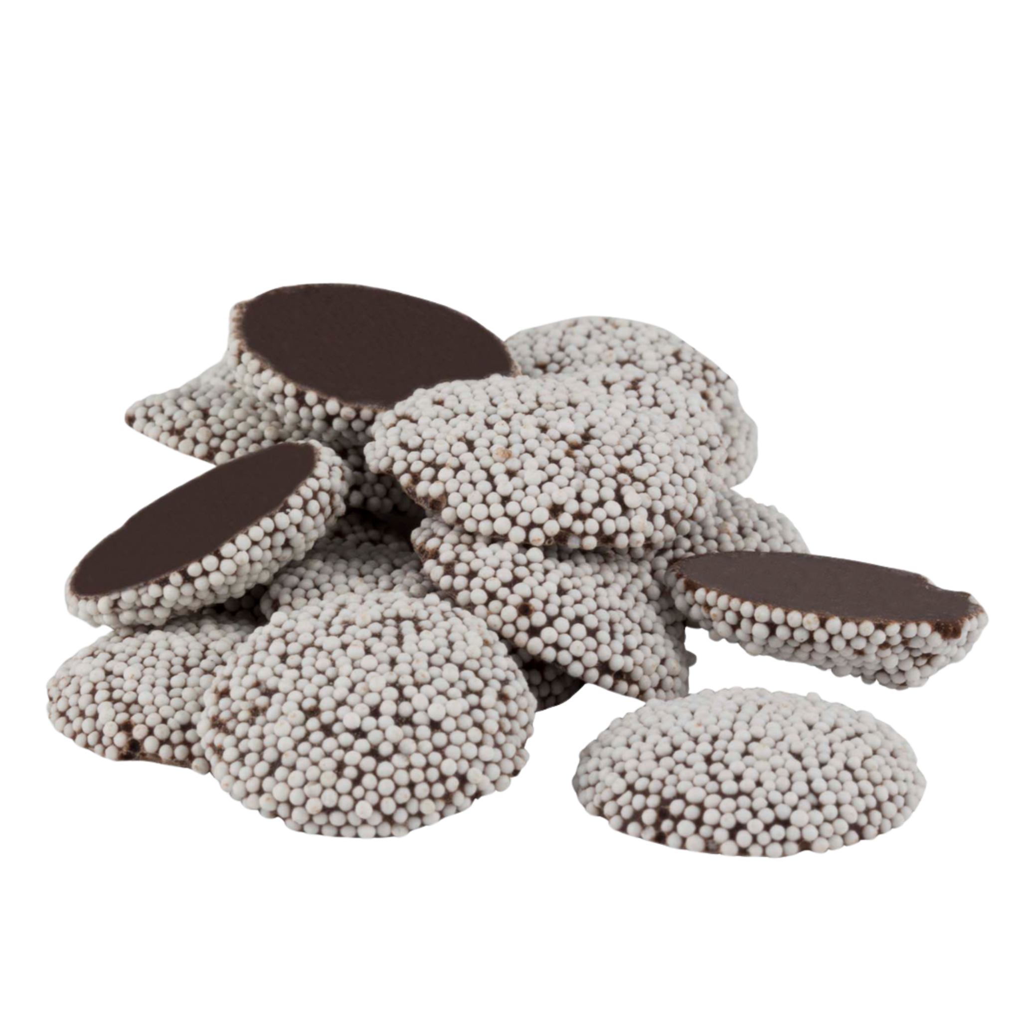 All City Candy Dark Chocolate Maxi Nonpareils - 3 LB Bulk Bag Bulk Unwrapped Kargher Chocolates For fresh candy and great service, visit www.allcitycandy.com