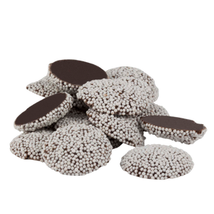All City Candy Dark Chocolate Maxi Nonpareils - 3 LB Bulk Bag Bulk Unwrapped Kargher Chocolates For fresh candy and great service, visit www.allcitycandy.com