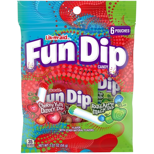 All City Candy Lik-m-aid Fun Dip 2.07 oz Bag For fresh candy and great service, visit www.allcitycandy.com