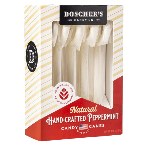 All City Candy Doscher's Handmade Natural Candy Canes - 4.05 oz. Box Christmas Doscher's Candy Co. For fresh candy and great service, visit www.allcitycandy.com