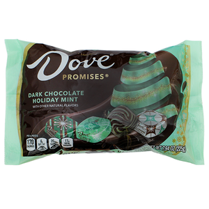 Dove Dark Chocolate Holiday Mint Promises 7.94 oz. Bag - Visit www.allcitycandy.com for great candy, service and delicious treats.