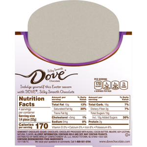 Dove Solid Dark Chocolate Easter Bunny 4.5 oz