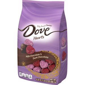 Dove Valentines Promises Mixed Hearts 24.20 oz. Bag Something Sweet for your Sweetie. Dove ultimate chocolate. For fresh candy and great service, visit www.allcitycandy.com