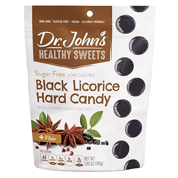 All City Candy Dr. John's Sugar Free Black Licorice Hard Candy 3.85 oz. Bag Hard Dr. John's For fresh candy and great service, visit www.allcitycandy.com