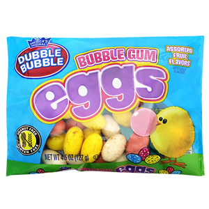 Dubble Bubble Eggs Egg Shaped Bubble Gum - 4.5-oz. Bag - Visit www.allcitycandy.com for great candy, service and delicious treats.