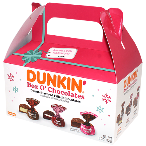 Dunkin' Box O' Chocolates 5 oz. Gift Box - For fresh candy and great service, visit www.allcitycandy.com