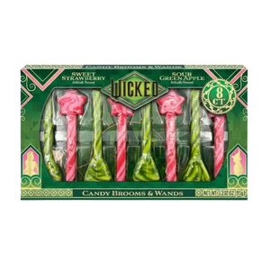 Wicked Candy Brooms and Wands 8 Count 3.38 oz. Box - Discover www.allcitycandy.com for bulk candy, chocolates, gummies & seasonal sweets. Perfect for parties, gifts & everyday treats—shop your favorites now!