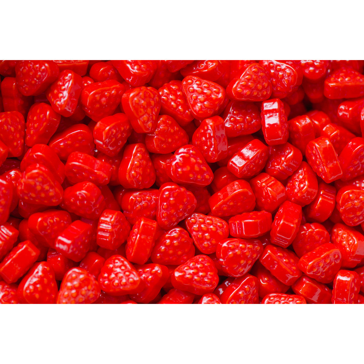 Strawberry Patch Dextrose Pressed Candy 3 lb. Bulk Bag - All City Candy