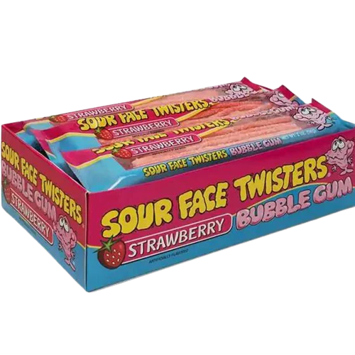 4x Hubba Bubba Mega Long Chewing Gum with Strawberry, Blueberry, Melon  Flavors