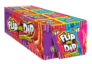 All City Candy Foreign Candy Flip and Dip Gummy Sticks 3.4 oz. Sour Ooze Dip For fresh candy and great service visit www.allcitycandy.com