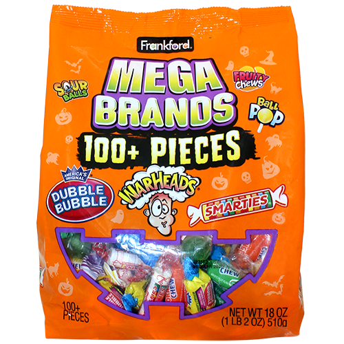 Frankford Mega Brands Halloween - Bulk Bags - For fresh candy and great service, visit www.allcitycandy.com