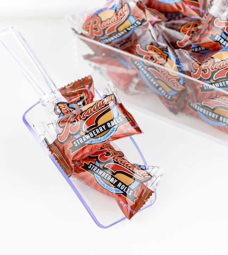 All City Candy Broadway Strawberry Rolls Wrapped Single 2 lb. Bulk Bag- For fresh candy and great service, visit www.allcitycandy.com