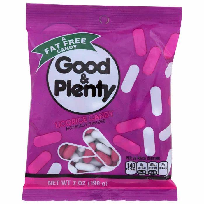 All City Candy Good & Plenty Licorice Candy 7 oz. Peg Bag Hershey's For fresh candy and great service, visit www.allcitycandy.com