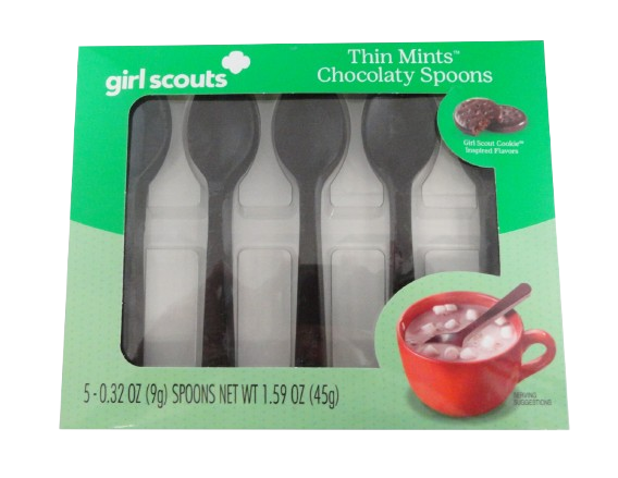 Girl Scouts Thin Mints Dark Chocolate Spoons 1.59 oz. Box