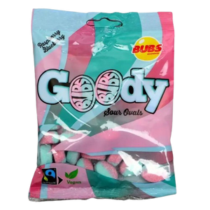 Goody Bubs Raspberry and Blueberry 90 g Bag visit www.allcitycandy.com for fresh and delicious sweet candy treats