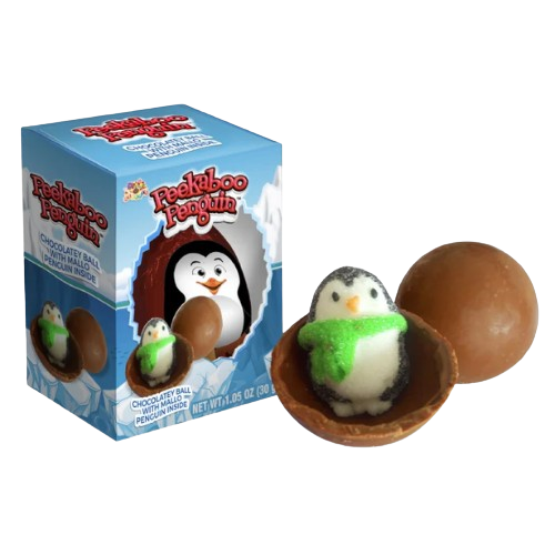 Albert's Peekaboo Penguin 1.05 oz. Box - Discover www.allcitycandy.com for bulk candy, chocolates, gummies & seasonal sweets. Perfect for parties, gifts & everyday treats—shop your favorites now!