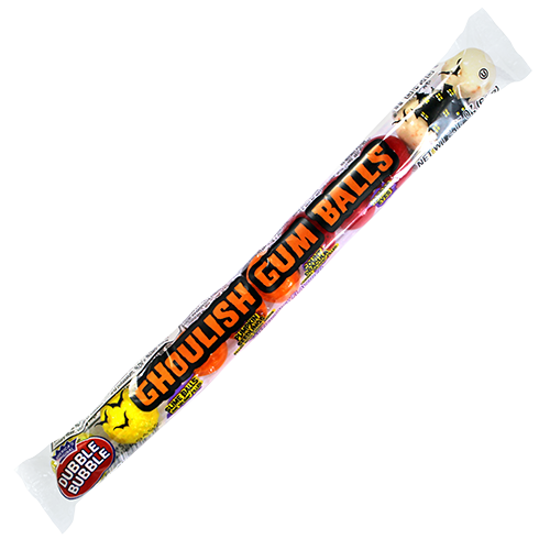 All City Candy Dubble Bubble Ghoulish Gumballs - 10 Ball Tube Halloween Concord Confections (Tootsie) Case of 24 For fresh candy and great service, visit www.allcitycandy.com