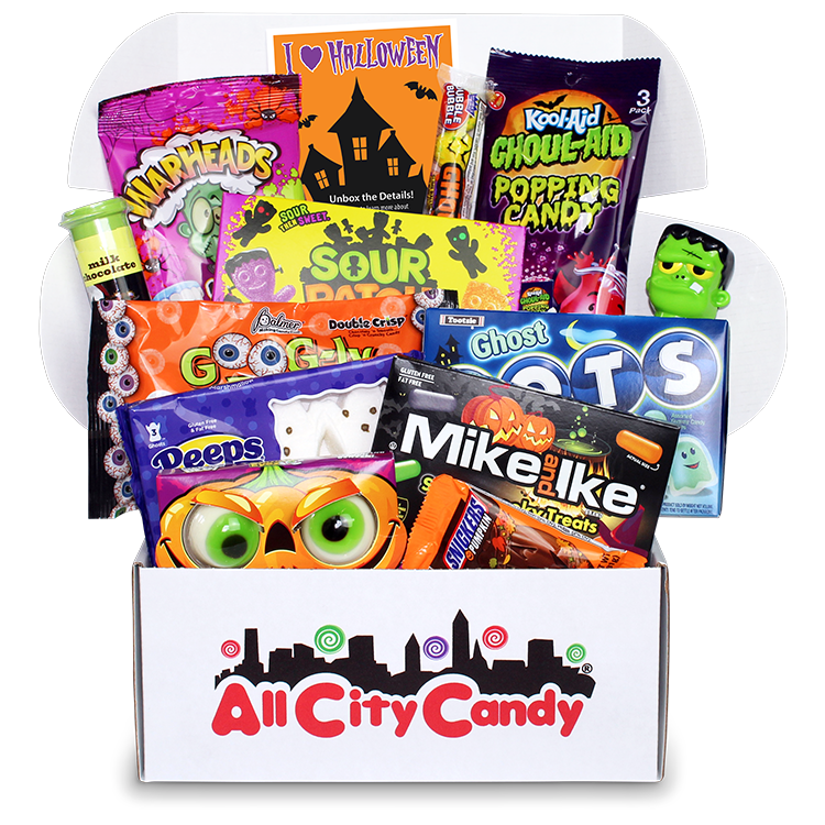 I Love Halloween $30 Assortment Box - For fresh candy and great service, visit www.allcitycandy.com