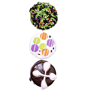 Gourmet Halloween Chocolate Dipped and Decorated Oreo 3 Pack  - For fresh candy and great service, visit www.allcitycandy.com