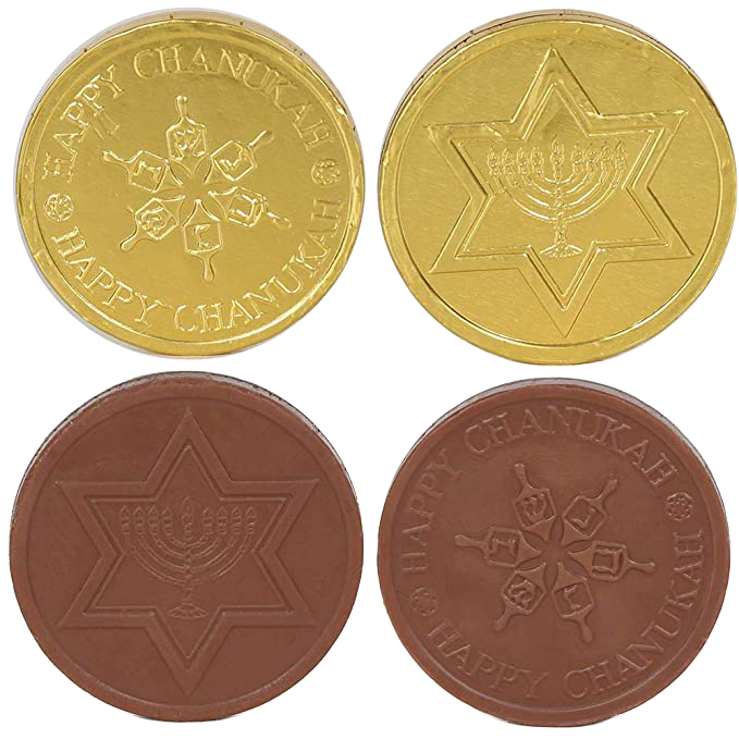 Chanukah Coins Milk Chocolate Bulk Bag -  Visit www.allcitycandy.com for great candy, service and delicious treats.
