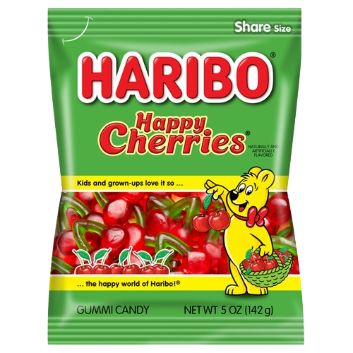 All City Candy Haribo Happy Cherries Gummi Candy - 5-oz. Bag Gummi Haribo Candy For fresh candy and great service, visit www.allcitycandy.com