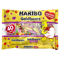 Haribo Goldbears Valentine Mini Bags To/From 460g - All City Candy