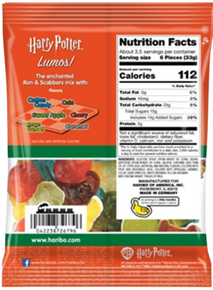 Haribo Harry Potter Ron Gummi Candy 4 oz. Bag