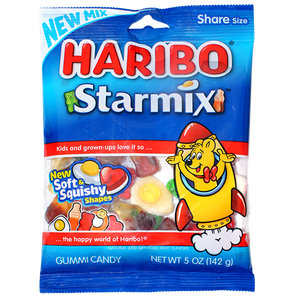 Haribo Starmix Gummi Candy - 5-oz. Bag - Visit www.allcitycandy.com for great candy, service and delicious treats.
