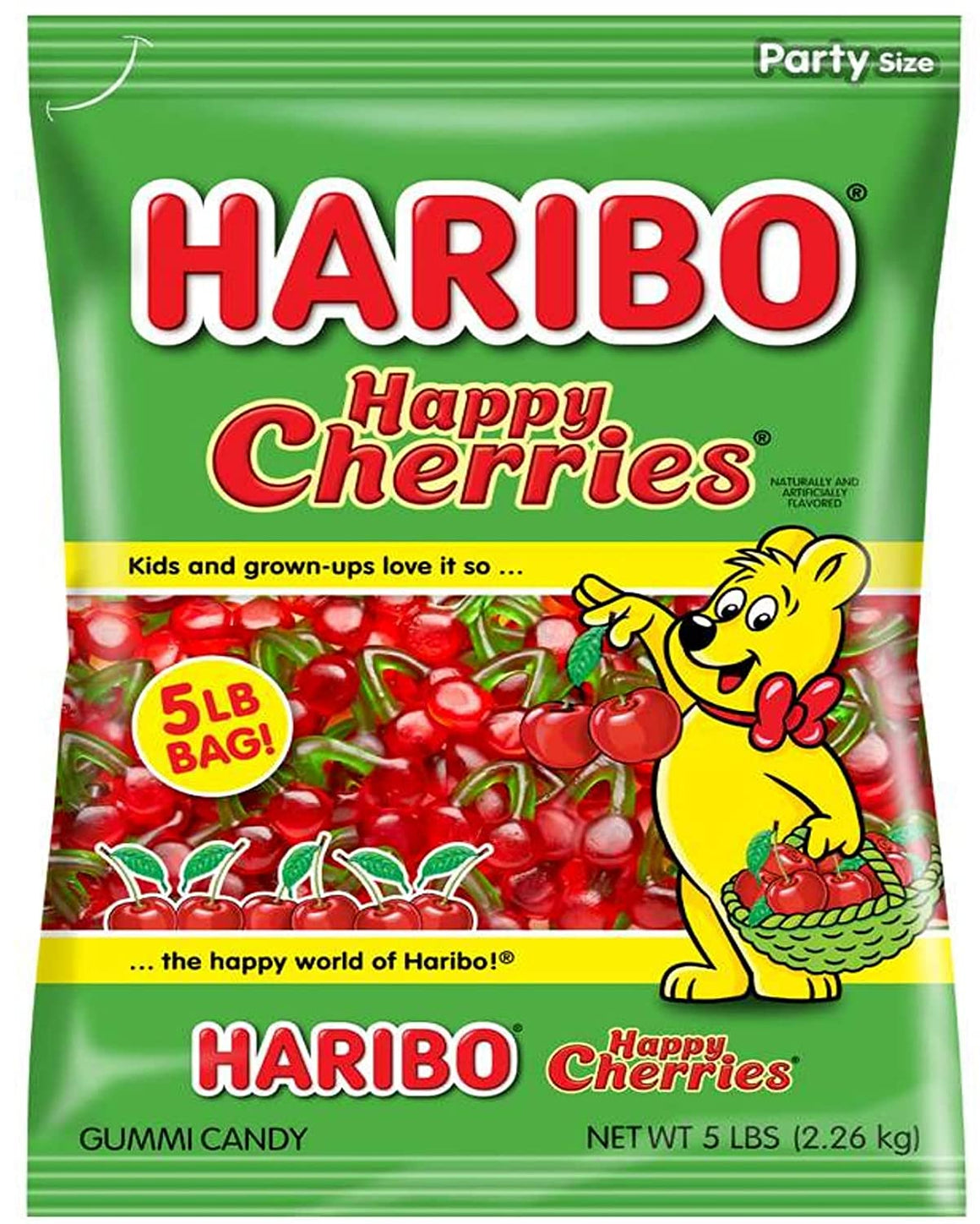 All City Candy Haribo Twin Cherries Gummi Candy - 5 LB Bulk Bag Bulk Unwrapped Haribo Candy For fresh candy and great service, visit www.allcitycandy.com