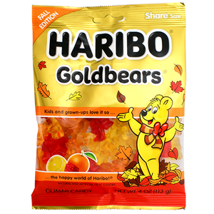 Haribo Goldbears Fall Edition 4 oz. Bag - For fresh candy and great service, visit www.allcitycandy.com