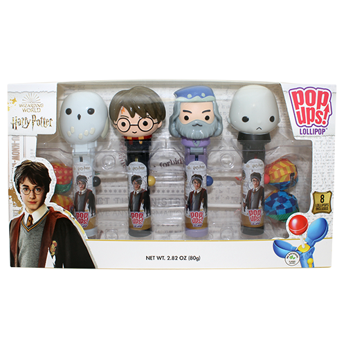 Pop Ups! Harry Potter 4 pk Gift Set 2.82 oz. Box - Visit www.allcitycandy.com for great candy, service and delicious treats.