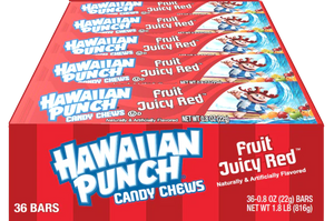 All City Candy Hawaiian Punch Fruit Juicy Red Candy Chews 0.8 oz. Bar | For fresh candy and great service visit www.allcitycandy.com