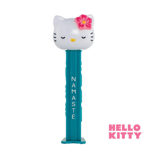 All City Candy PEZ Hello Kitty Collection Candy Dispenser - 1 Piece Blister Pack Hello Kitty Namaste  Novelty PEZ Candy For fresh candy and great service, visit www.allcitycandy.com