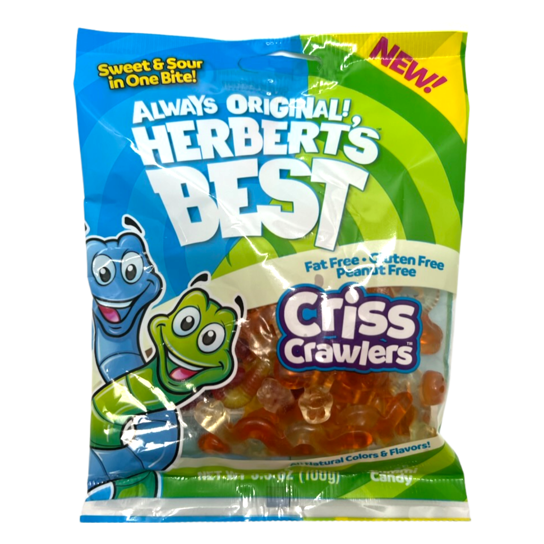 Herbert's Best Criss Crawlers 3.5 oz. Bag - For fresh candy and great service, visit www.allcitycandy.com
