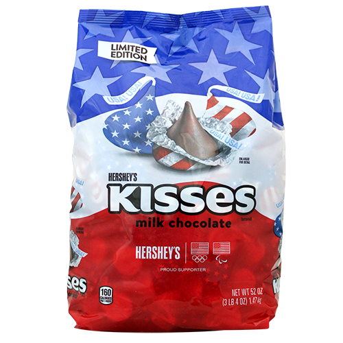 Hershey's Milk Chocolate Red White and Blue 52 oz. Bag - For fresh candy and great service, visit www.allcitycandy.com