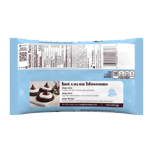 Hershey's Kisses Hot Cocoa Flavor 9 oz. Bag - Visit www.allcitycandy.com  for great candy and delicious treats! 