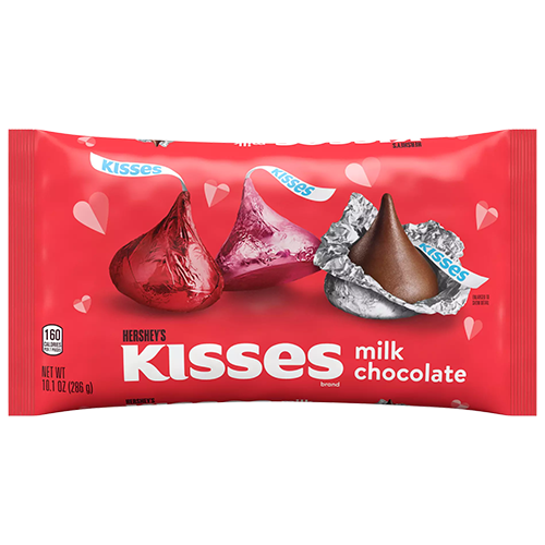 Hershey's Milk Chocolate Kisses 10.1 oz. Bag - Visit www.allcitycandy.com for great candy, service and delicious treats.
