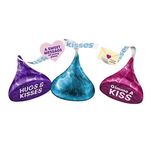 Hershey's Milk Chocolate Conversation Kisses 1 lb. Bulk Bag - For fresh candy and great service, visit www.allcitycandy.com