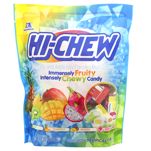 Hi Chew Assorted Tropical Mix 8.11 oz. Bag - Visit www.allcitycandy.com for great candy, service and delicious treats.