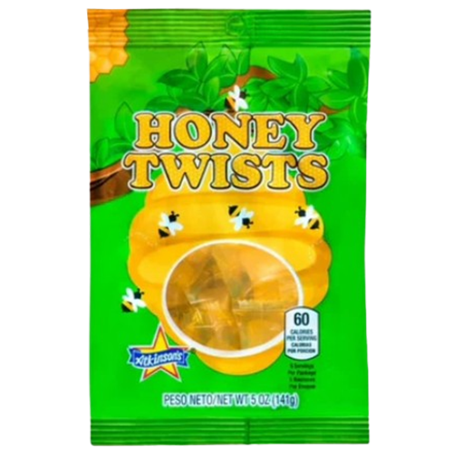 Atkinson's Honey Twist Hard Candy 5 oz. Bag - Visit www.allcitycandy.com for great candy and delicious treats!