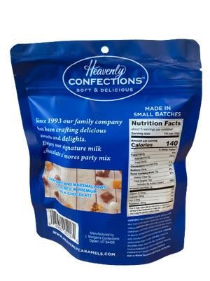 Heavenly Confections S'mores Party Mix 5 oz. Bag. For fresh candy and great service, visit www.allcitycandy.com