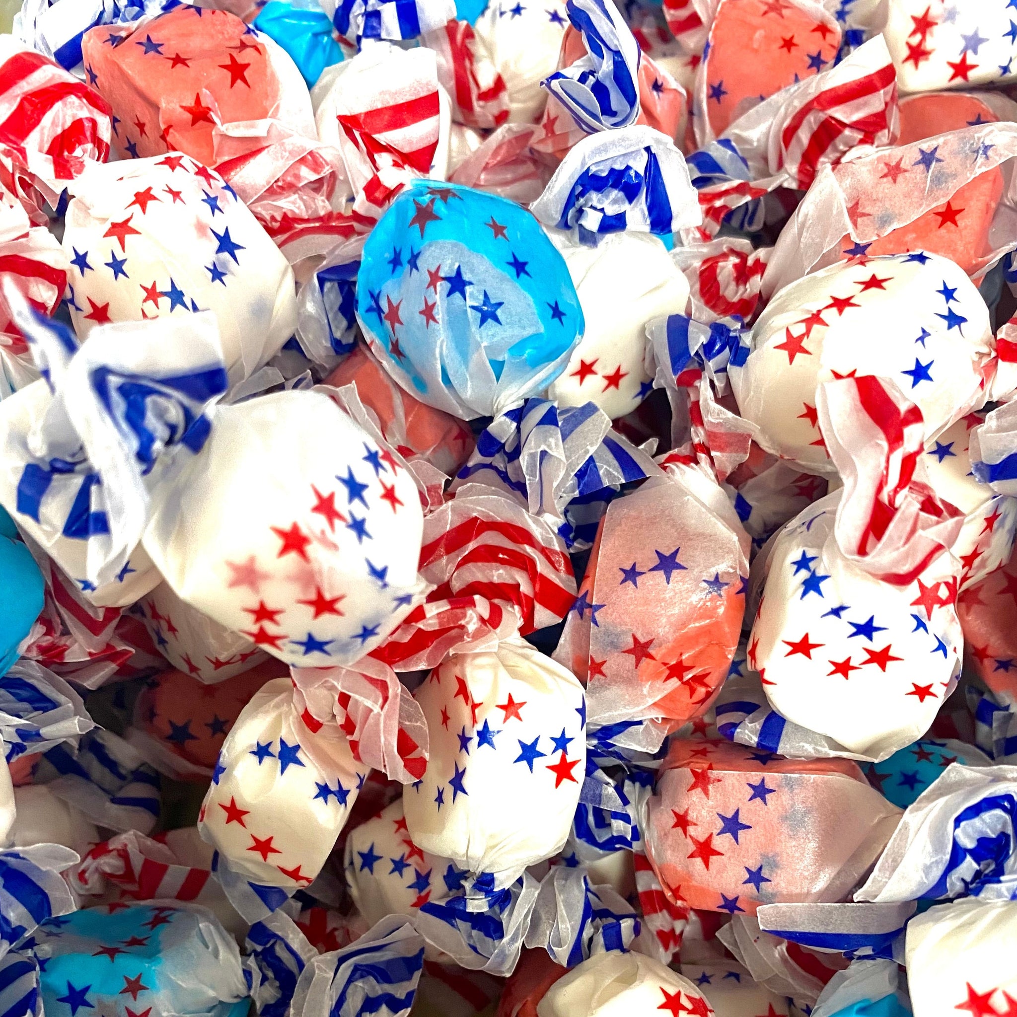 All American Red White & Blue Salt Water Taffy - Bulk Bags - All City Candy